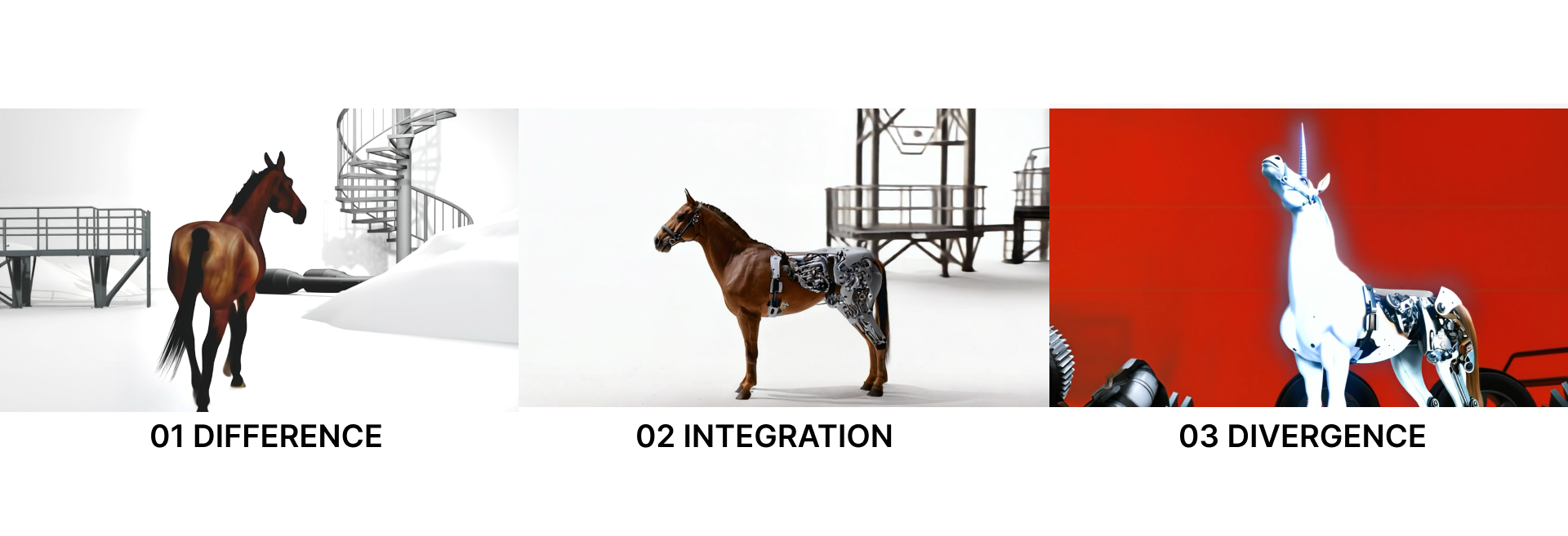 Divergital transformation sequence: difference, integration, divergence
