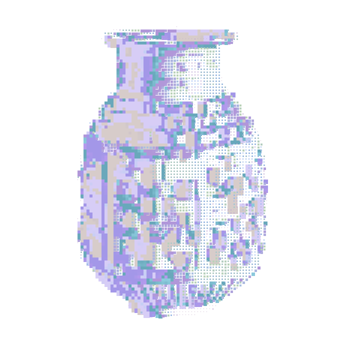 Blockware pixelated ceramic animation 2