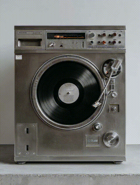 washing machine to turntable animation